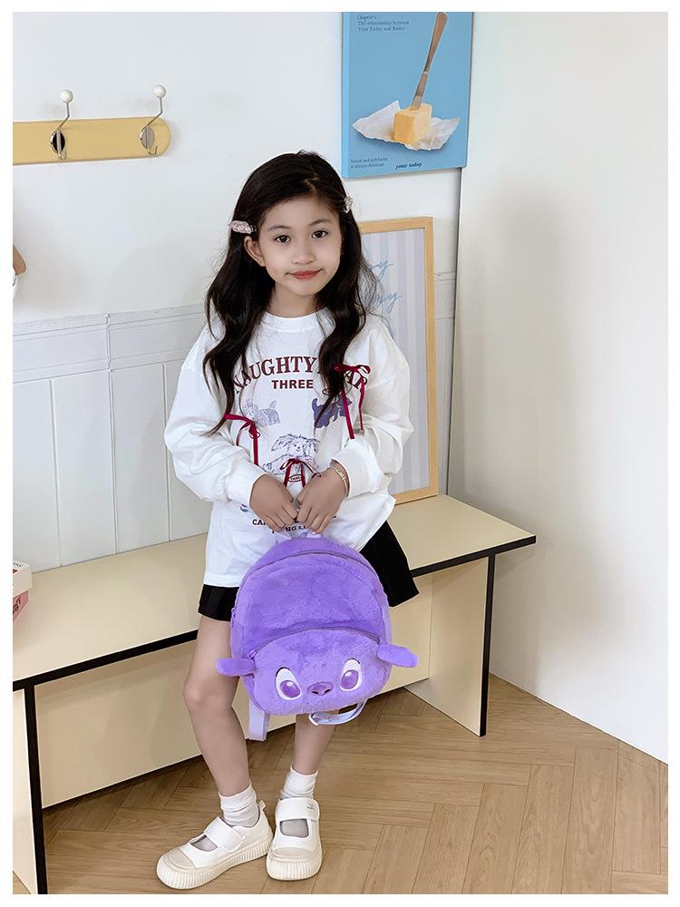 Cute Cartoon Doll Plush Backpack for Girls