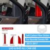 Для Hyundai Sonata 9 2015 2016 2017 Внутренняя накладка передней стойки (A-pillar) Наклейка из настоящего углеродного волокна Аксессуары для интерьера автомобиля