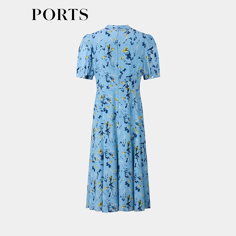PORTS Women's Printed Silk Mid-length Dress