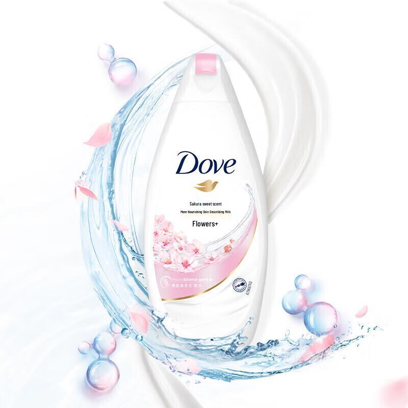 DOVE Питательное молочко для душа «Цветущая сакура»