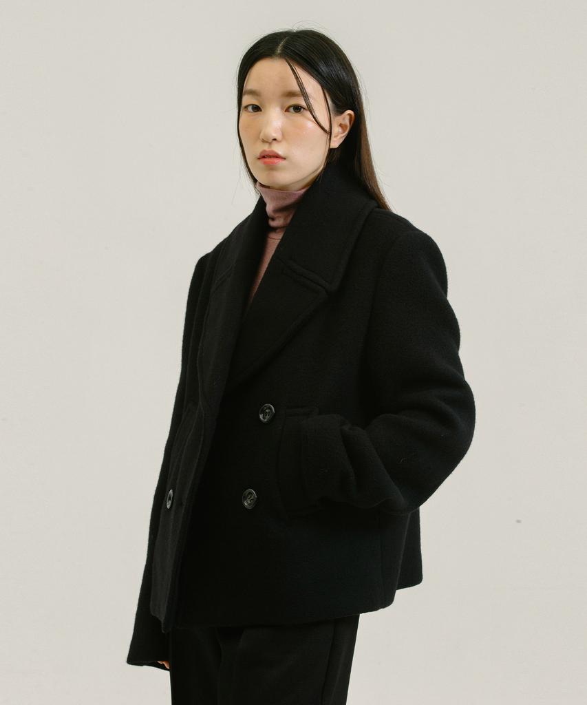 Nebeleverywear Merino Wool Double Coat_Black