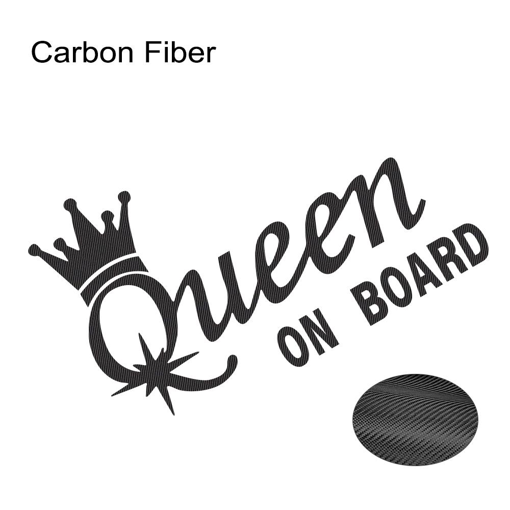 Креативная наклейка на машину Дизайн Короны QUEEN ON BOARD Виниловая наклейка Водонепроницаемая Персонализированный Авто Стайлинг Декоративная наклейка Аксессуары