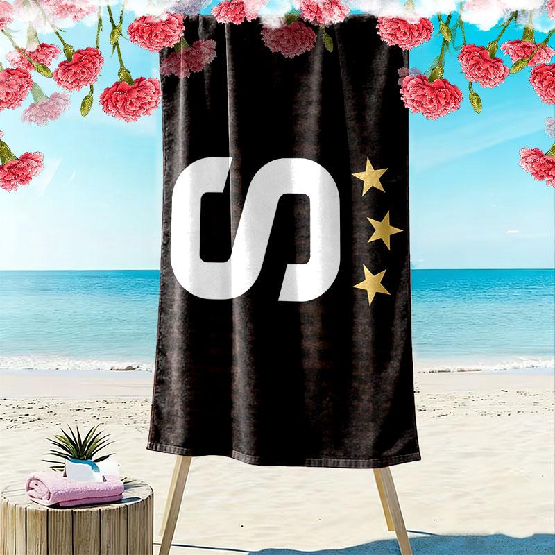 Iron Sparta Print Beach Towel, Large Soft Quick Dry Towel for Beach Camping Swimming