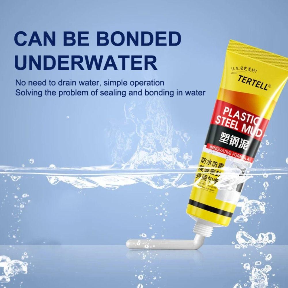 1Pcs Waterproof Epoxy Paste White Caulking Glue New Plastic Steel Mud  Bathroom Toilet