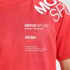 MOVE SPORT Breathe Plus Short Highly Crew DMMPJA61 RD01 T-Shirt, Sleeve, Stretch, Moisture-Wicking, Quick-Drying, Breathable, Neck, Men's, DESCENTE,