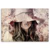 Canvas print, Woman in boho hat