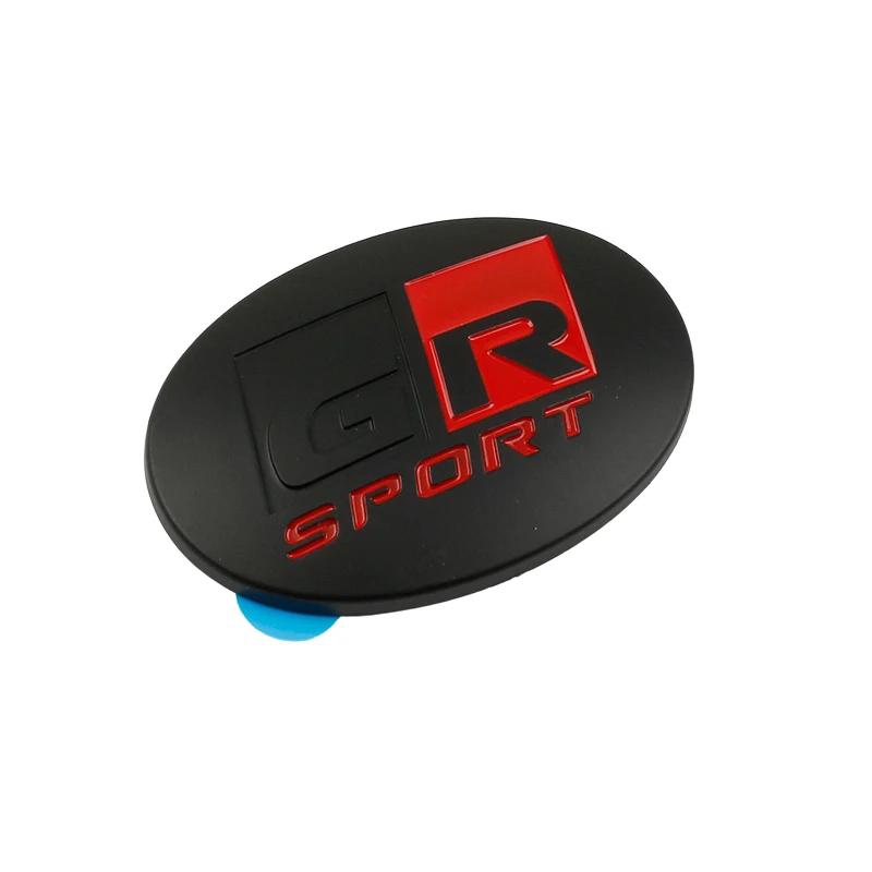 OELK1 Car Steering Wheel GR Sport Logo Cover Emblem Badge Decals Sticker For Toyota Supra Yaris 86 Prius RAV4 C-HR NOAH Corolla Camry