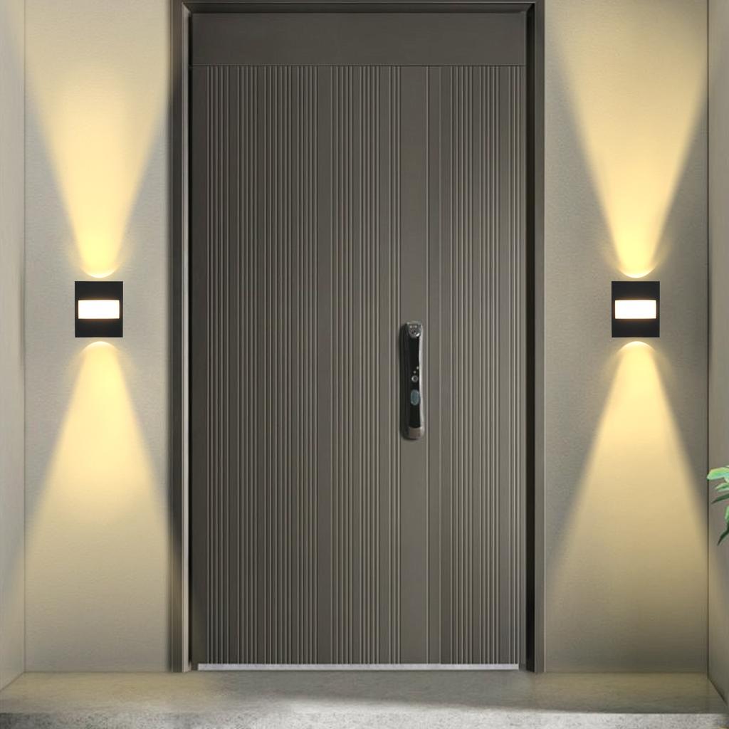 Modern new LED outdoor aluminum wall lamp waterproof porch garden balcony wall lamp indoor and outdoor light