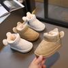 Baby Snow Boots Winter Cotton Shoes Baby Baby Toddler Shoes Baby Baby Shoes Korean Version Milk Tea Ears