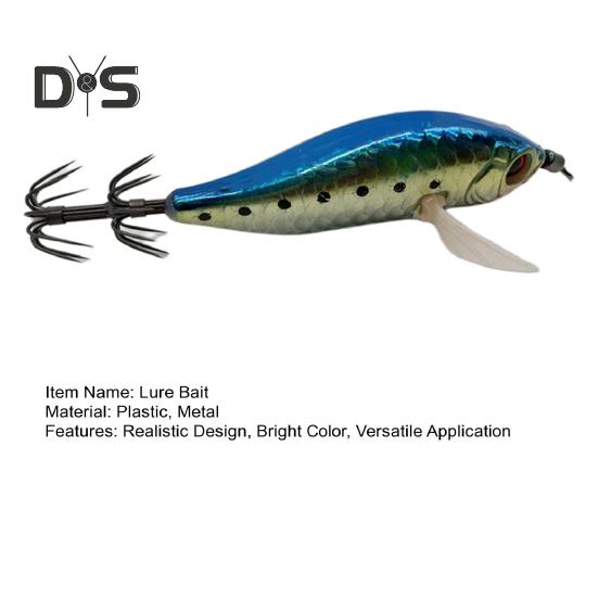 Fishing Lure Bait Sharp Hook Realistic Design Bright Color Fishing Tackle with Barbs Colorful Fishing Lure Kit