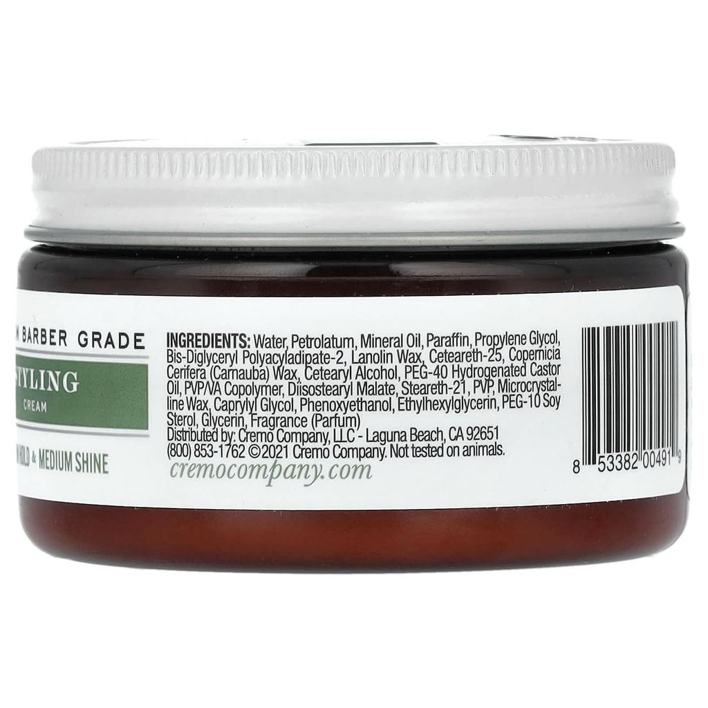 Cremo Крем для укладки, средняя фиксация и средний блеск, 4 унции (113 г)