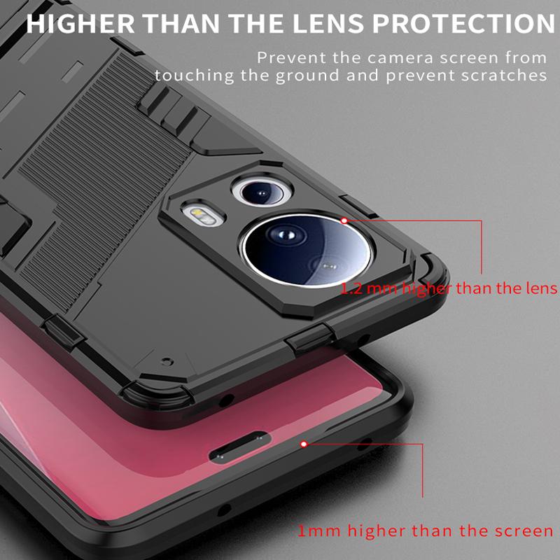 Shockproof Case For Xiaomi 13 Lite 13T Pro Mi13 Cover Armor Protect Holder Back Coque for Redmi 13C Note 13 Pro 4G 5G Fundas