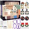 Набор для изготовления украшений из полимерной глины своими руками Серьги Моделирующая глина со стеками Инструменты для лепки Запекание в духовке или сушка на воздухе Арт-поделки Для подростков Взрослых
