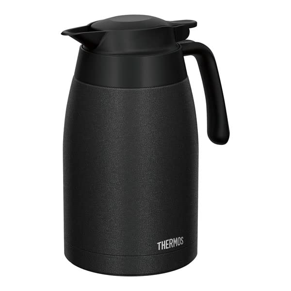 МТ. Torimatsu THERMOS Термос-горшок с двойными стенками, безопасный для мытья в посудомоечной машине, из нержавеющей стали, 1,5 л, черный, TTC-1500