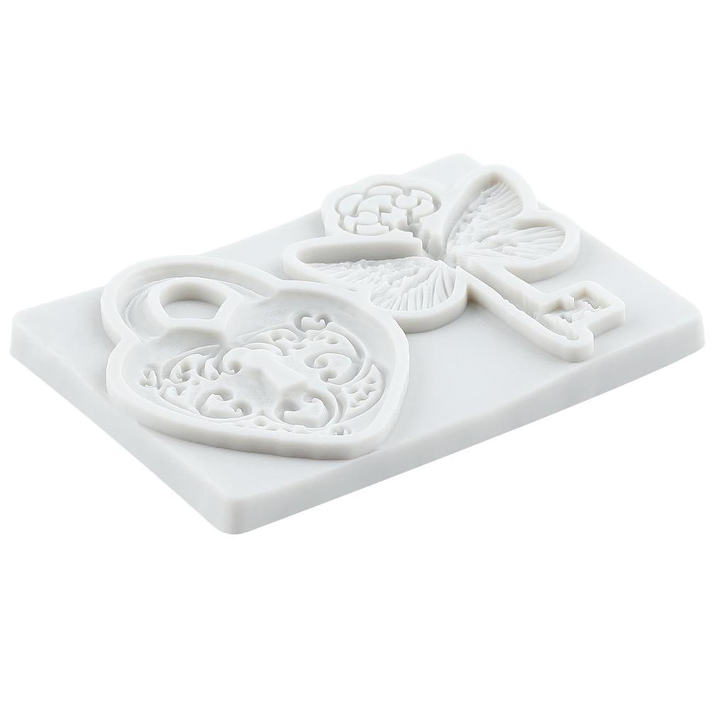 Винтажный ключ силиконовые формы замок замочная скважина форма для мастики инструменты для украшения торта топпер для кекса конфеты шоколад форма для гампасты