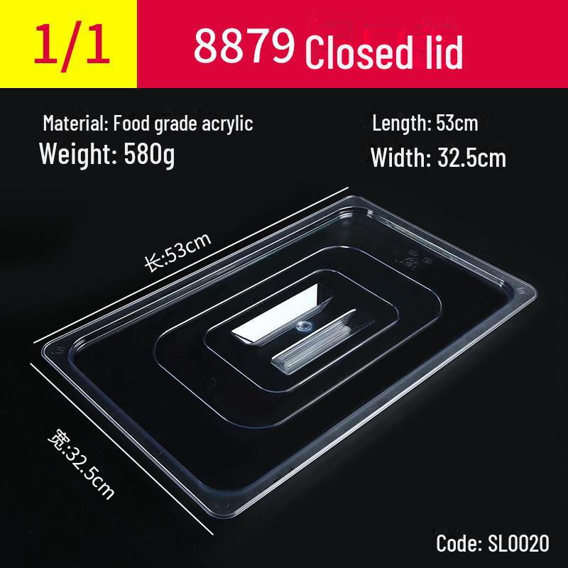 Прозрачная прямоугольная акриловая чаша для горячего и ящик для хранения свежих фруктов