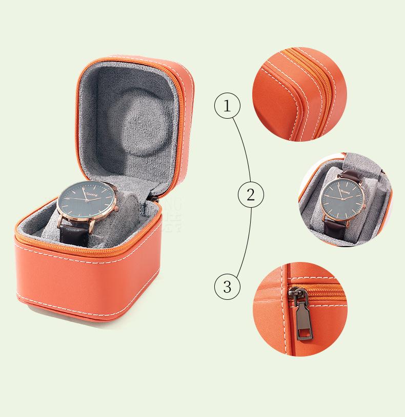 Портативная коробка для хранения часов и ювелирных изделий из высококачественной зеленой искусственной кожи