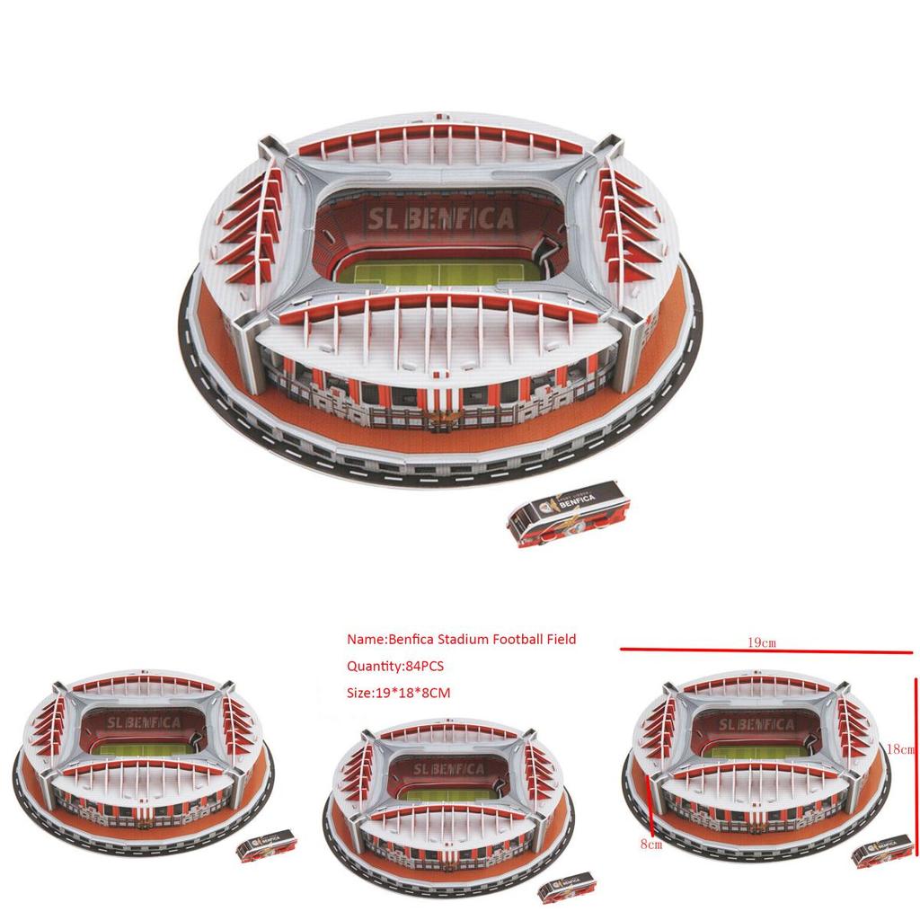 Premium Quality 3d Puzzle Benfica Stadium Football Field Model Perfect For Kids