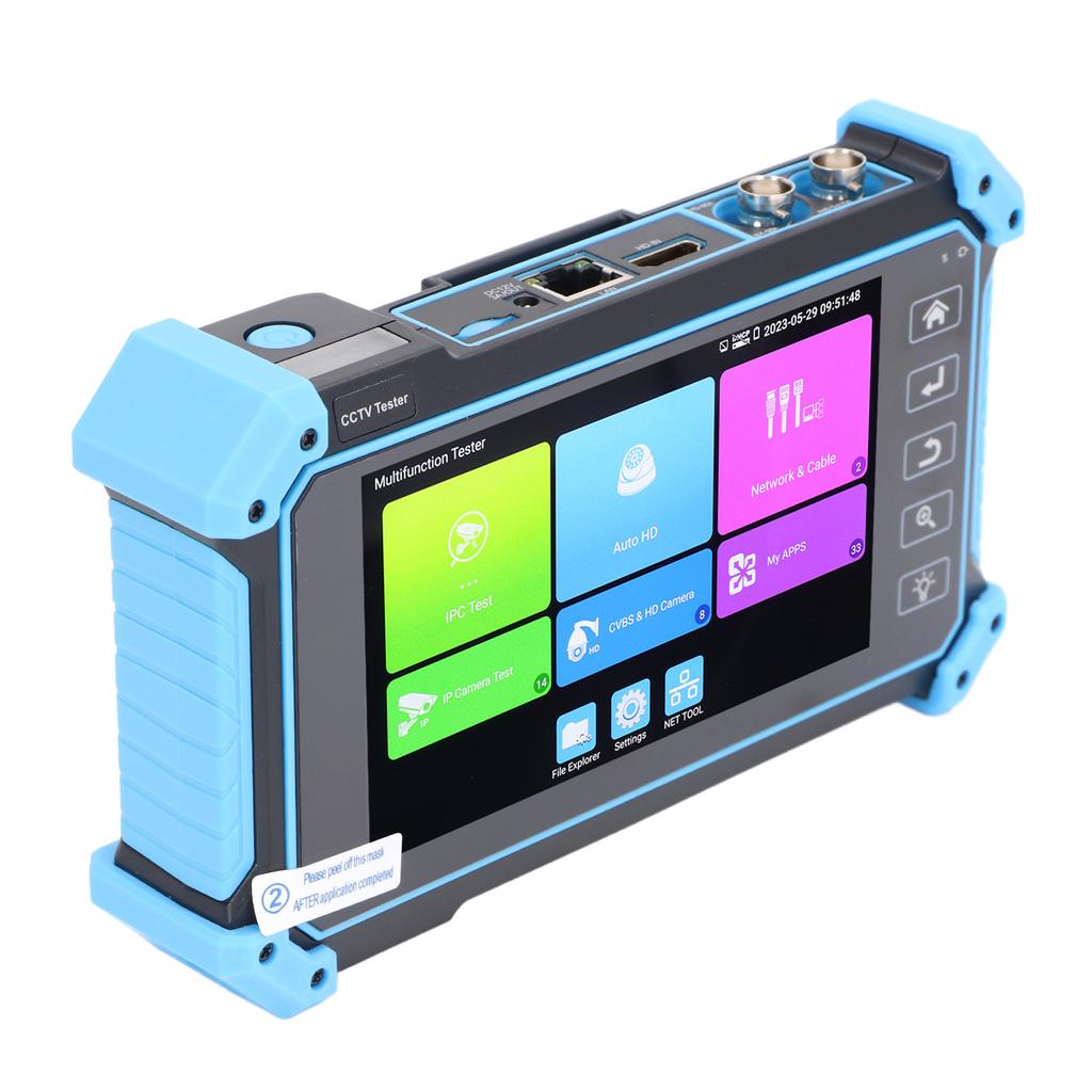 IPC5200Plus Тестер коаксиального видеонаблюдения .4-дюймовый сенсорный экран Автоматический тестер HD-видеомонитора для AHD CVI