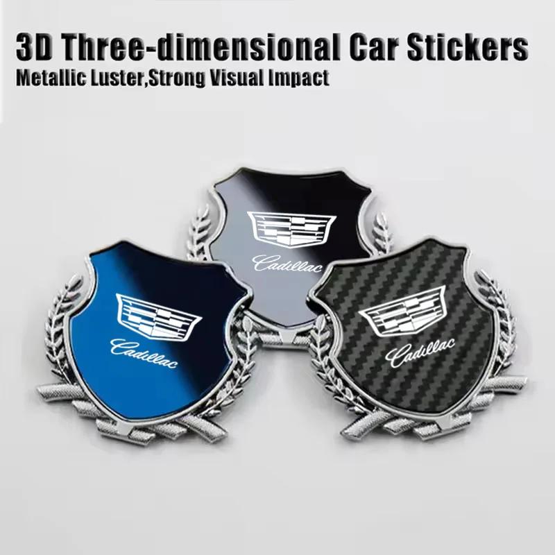 Custom Zinc Alloy Car Fender Emblem Side Window Badge for Cadillac ATS CT4 CT5 CTS ESCALADE STS XLR XT4 XT5 XT6 XTS Rear Sticker