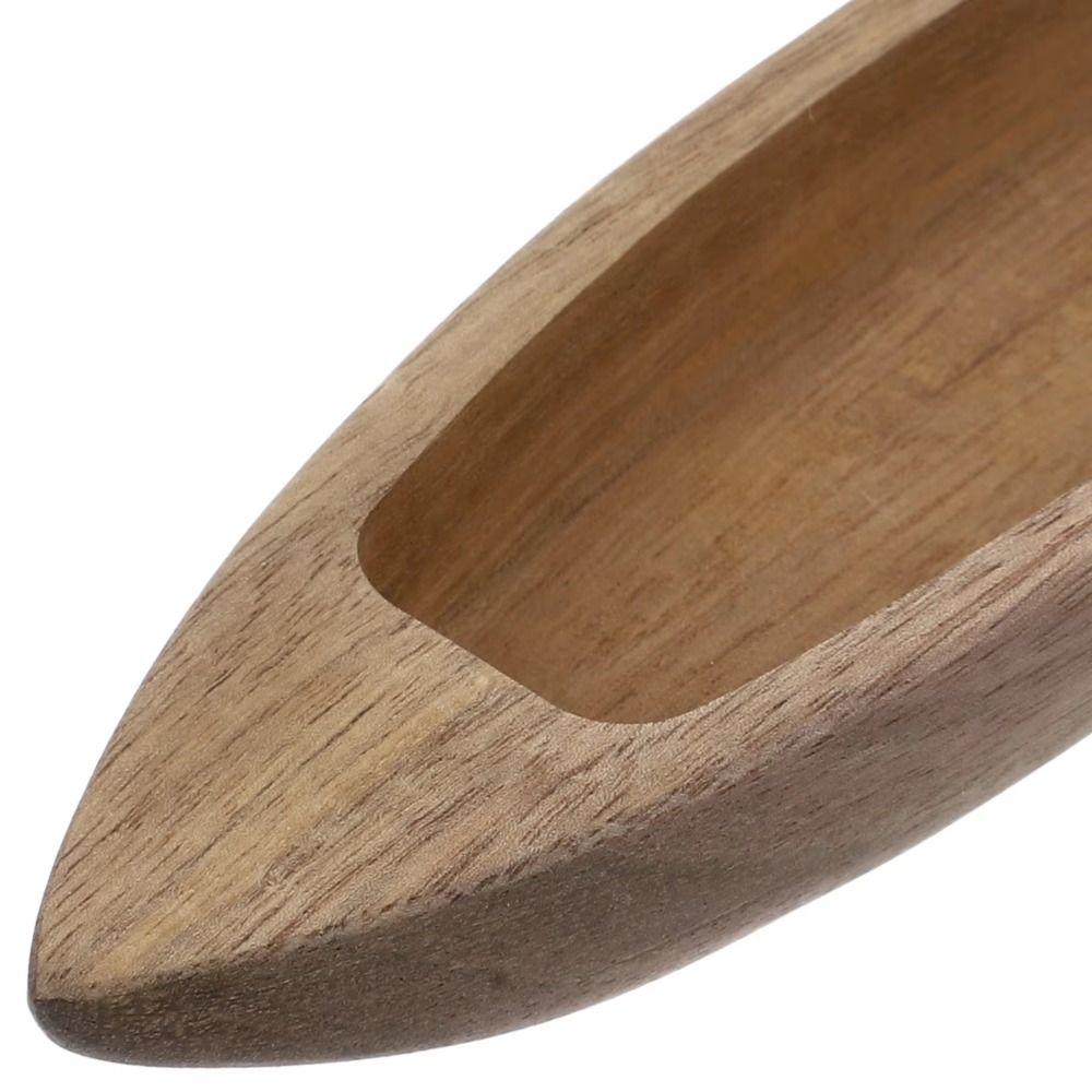 Natural Wooden Fishing Boat Model Unfinished Boat Model Ornaments Desktop Living Room