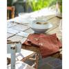 Lot de 3 serviettes de table "Gaïa" 40 x 40 cm "Gaze de Coton" - Gaïa Terracotta