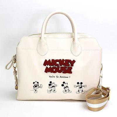 Disney Mickey Mouse Disney Varias Pose Boston IV Сумка цвета слоновой кости ACCOMODE