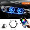 Светодиодная крышка фары с Bluetooth-управлением для автомобилей с диаметром фары 2,5-3,0 дюйма