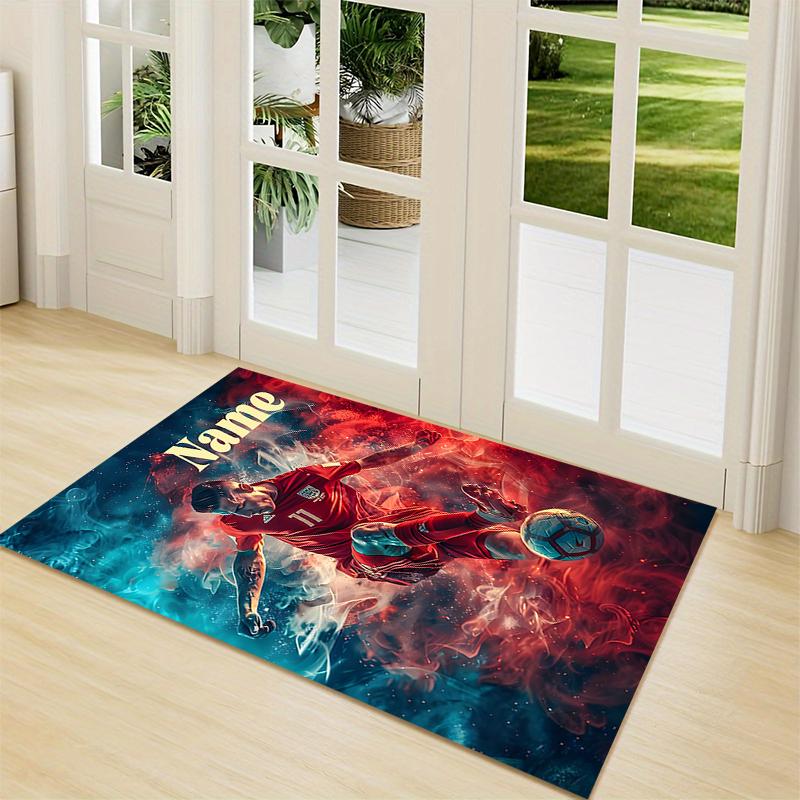 Custom Name Unicorn Fantasy Adventure Carpet Rug Customizable Soft Washable Anti-Slip Home Living Room Sofa Mats Personalized Rug. 0909180