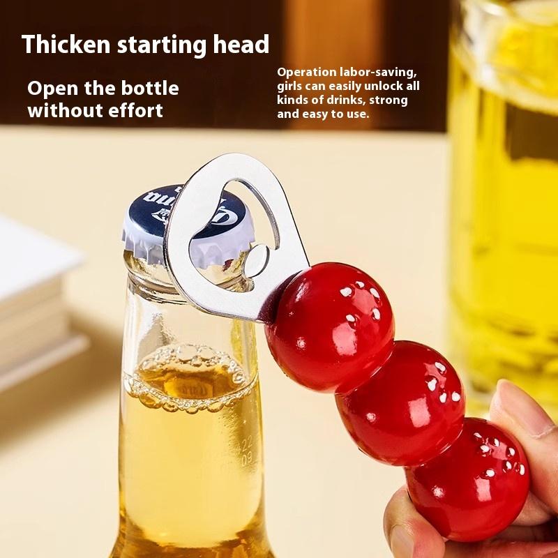 Милая открывашка для пива Kawaii Засахаренные боярышники Магниты на холодильник Домашний декор Гаджеты для кухни Открывашка для бутылок Аксессуары для бара
