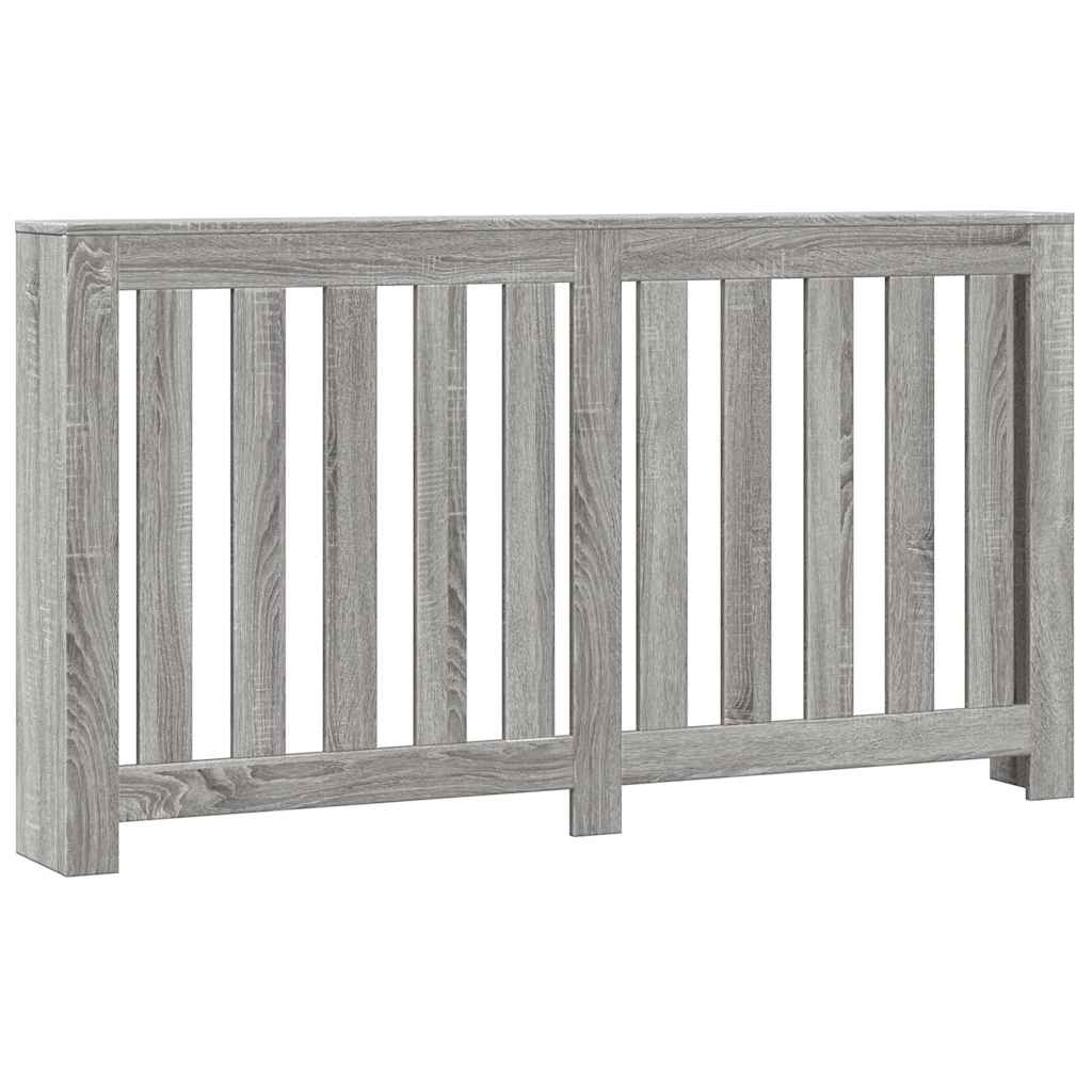 Radiator Cover Gray Sonoma 149 x 20 x 82 cm Wood Based Material