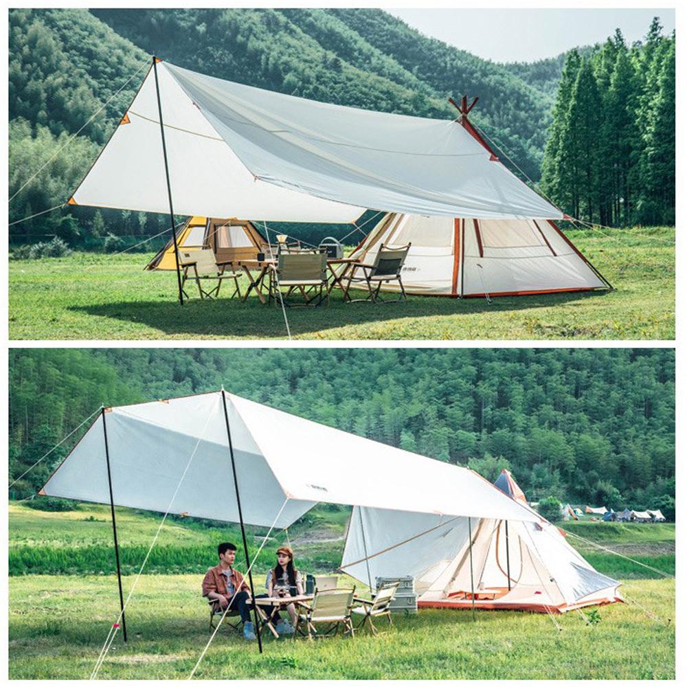 Телескопическая опора для палатки, пляжный приют, тент, утолщенный опорный столб из алюминиевого сплава