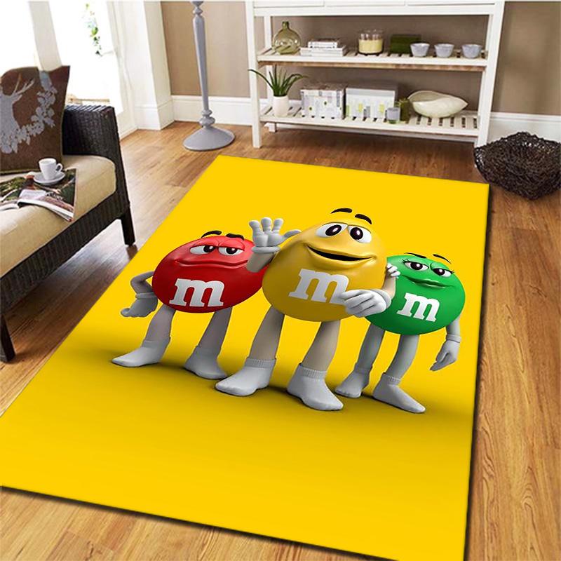 Ковер M&M's для гостиной, спальни, дома, украшение для дивана, детский игровой нескользящий коврик