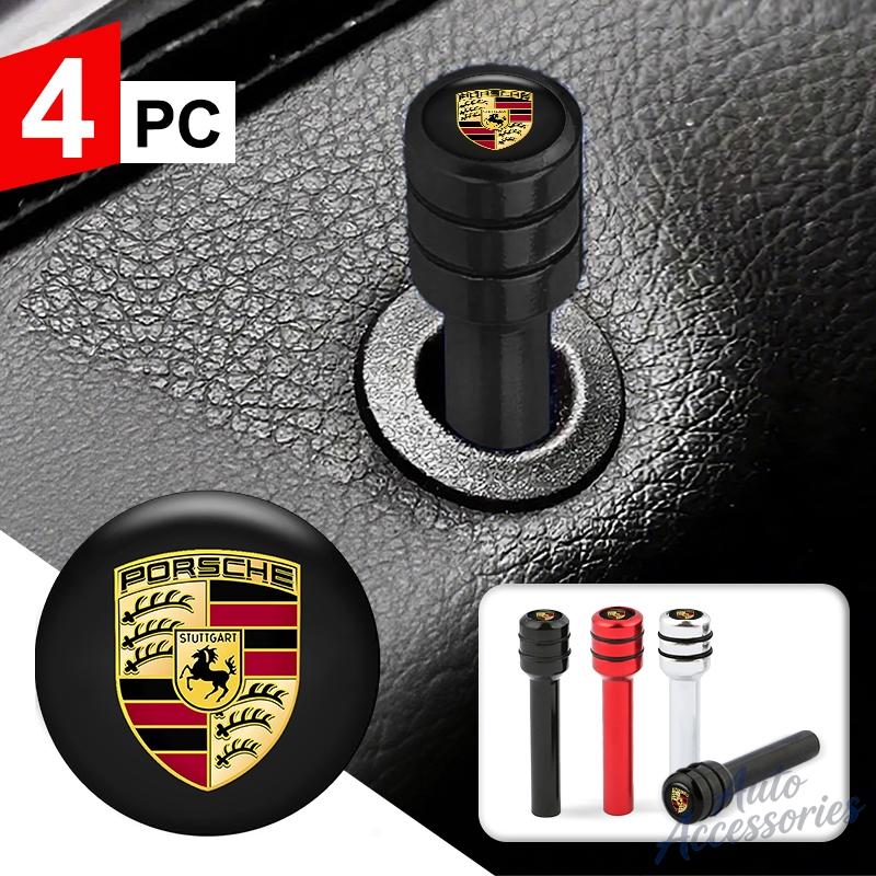 AFUHD1 4pc Car Door Lock Pins Screw Knob Button Handle For Porsche Panamera Spyder Carrera Macan Boxster Cayman Cayenne 911 970 981 991