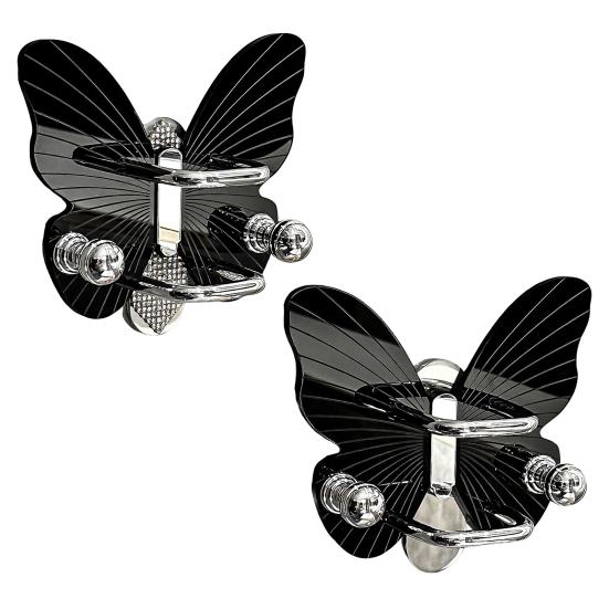 Настенный держатель для расчесок с крючком, прочный, выдерживающий нагрузку, самоклеящийся, простая установка, в форме бабочки, стеллаж для хранения в ванной комнате