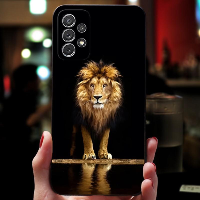 Чехол для телефона с изображением льва для Samsung Note Galaxy 8 9 20 10 Pro Plus Ultra M20 M31 M40 M10 J7 J6 Prime, задняя крышка