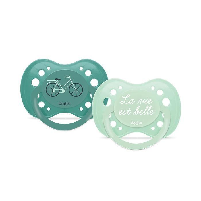 Dodie Sucette Anatomique +18m Bleu Lot de 2