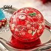Elastic Stress Ball 1/4Pcs Christmas Fidget Toy, Anxiety Relief Squeezable Ball, Xmas Soft Balls Theme Sensory Party Favors for Adults and Kids