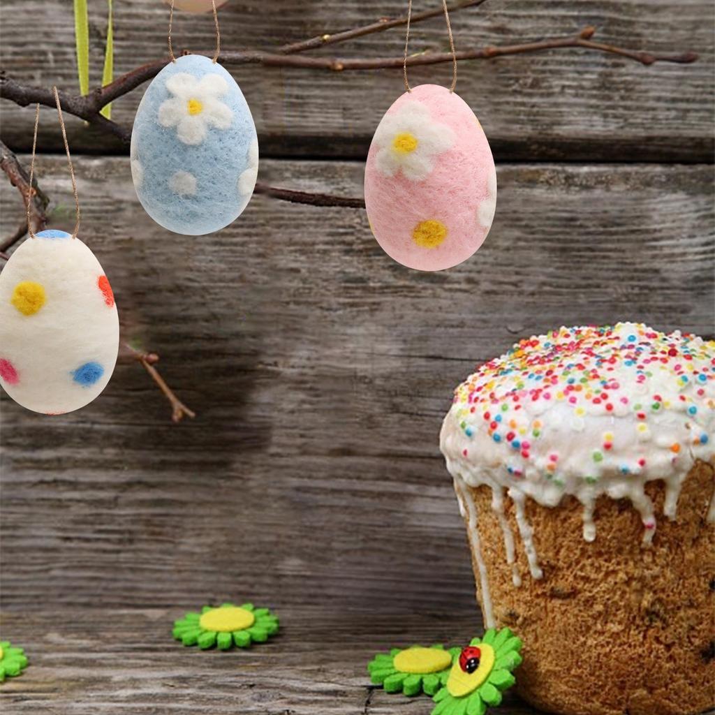 Набор пасхальных яиц, имитация шерсти, войлока, пенопластового яйца, украшение своими руками, венок, пятнистое яйцо, голубиное яйцо