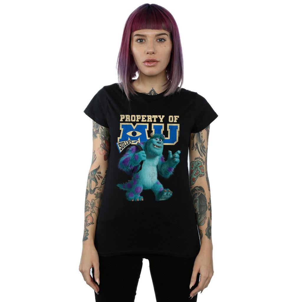 Disney Womens/Ladies Monsters University Property Of MU Sulley Cotton T-Shirt