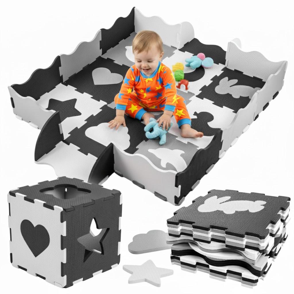 Puzzle mat foam thick educational for children on the floor puzzle 31 x 31cm