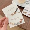 1/3/6Pair Cute Cartoon Mini Cat Stud Earrings Kawaii Animals Earrings For Women Minimalist Fine Jewelry Bead Teen Accessories