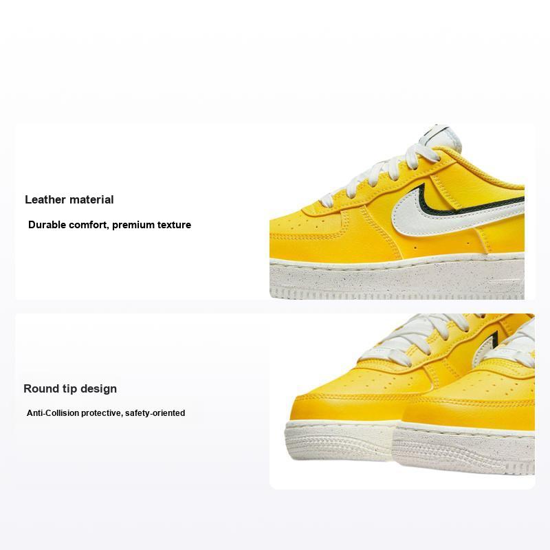 Nike Кроссовки Nike Air Force 1 LV8 GS 82 - Tour Yellow для детей, Черный/Парус DQ0359-700