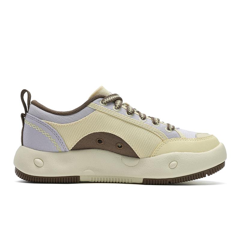 Fila Печенье Ec Повседневные Модные Трендовые Универсальные Игривые Милые Легкие Низкие парусиновые кеды Женские кроссовки Молочно-желтый Фиолетовый F12W522315FDO