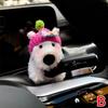 Car Mounted West Highland Accessories Car Gear Shift Decorations, Dog Turn Ornaments Dolls Rearview Signal Mirror Wiper Dol X3M6