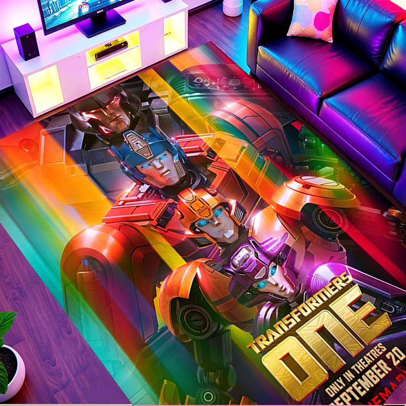 Transformers Print Rug, Washable Floor Carpet, For Entryway Dorm Laundry Room Office Study, Home Decor Birthday Christmas Gift