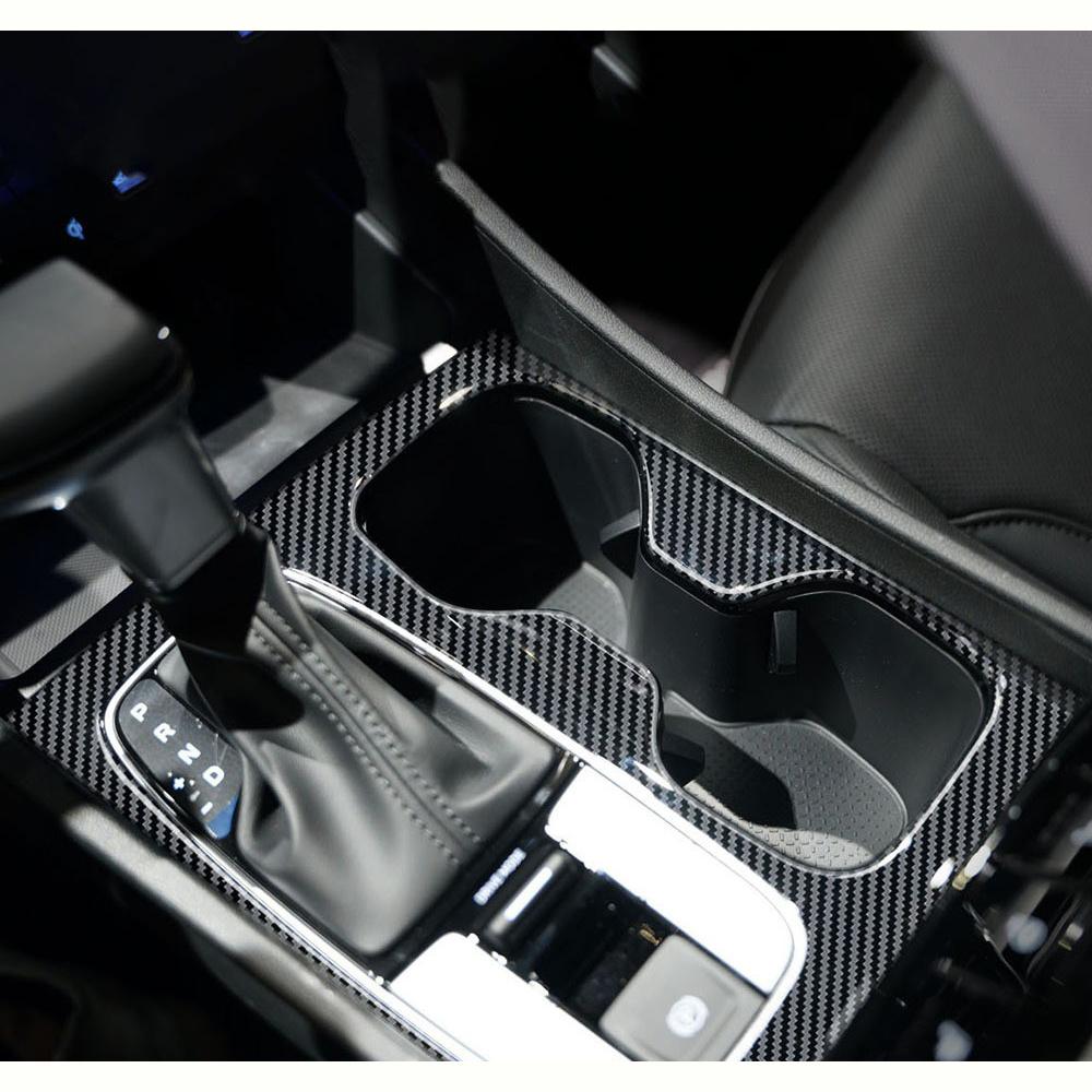 Цвет карбонового волокна Накладка на панель переключения передач Подходит для Hyundai Santa Cruz 2022 2023