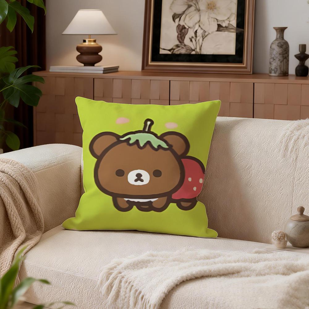 Милый набор из 4 наволочек для подушек Rilakkuma 50x50 45x45 40x40 Декоративная наволочка для дивана Домашний декор