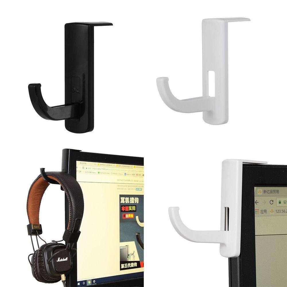 New Household Convenience Monitor Holder Plastic Stand Headphone Hook Earphone Accessories