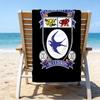 Card-iff Fc Crest Printed Beach Towel, Super Soft Microfiber, Perfect Gift Birthday, for Pool, Beach, Travel, for family and friends
